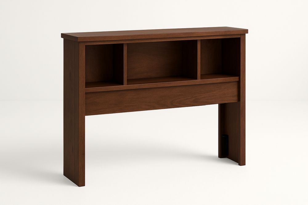 Cabeceira de Madeira Maciça com Estantes Integradas 102x140x26(A×L×P) cm