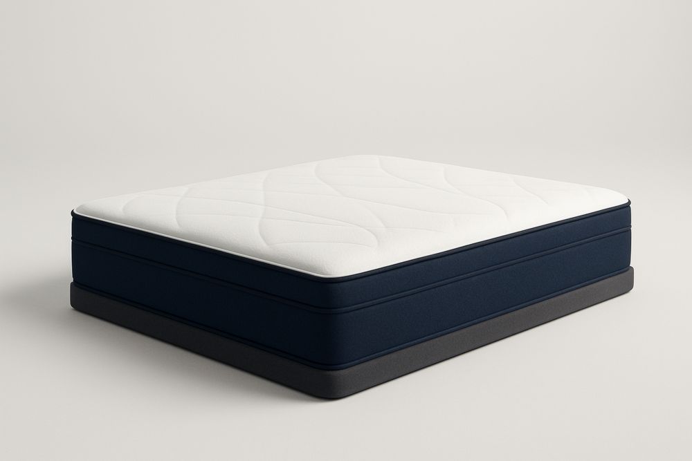 Colchão Espuma Viscoelástica Branco/Azul 200x150x25(C×L×A) cm