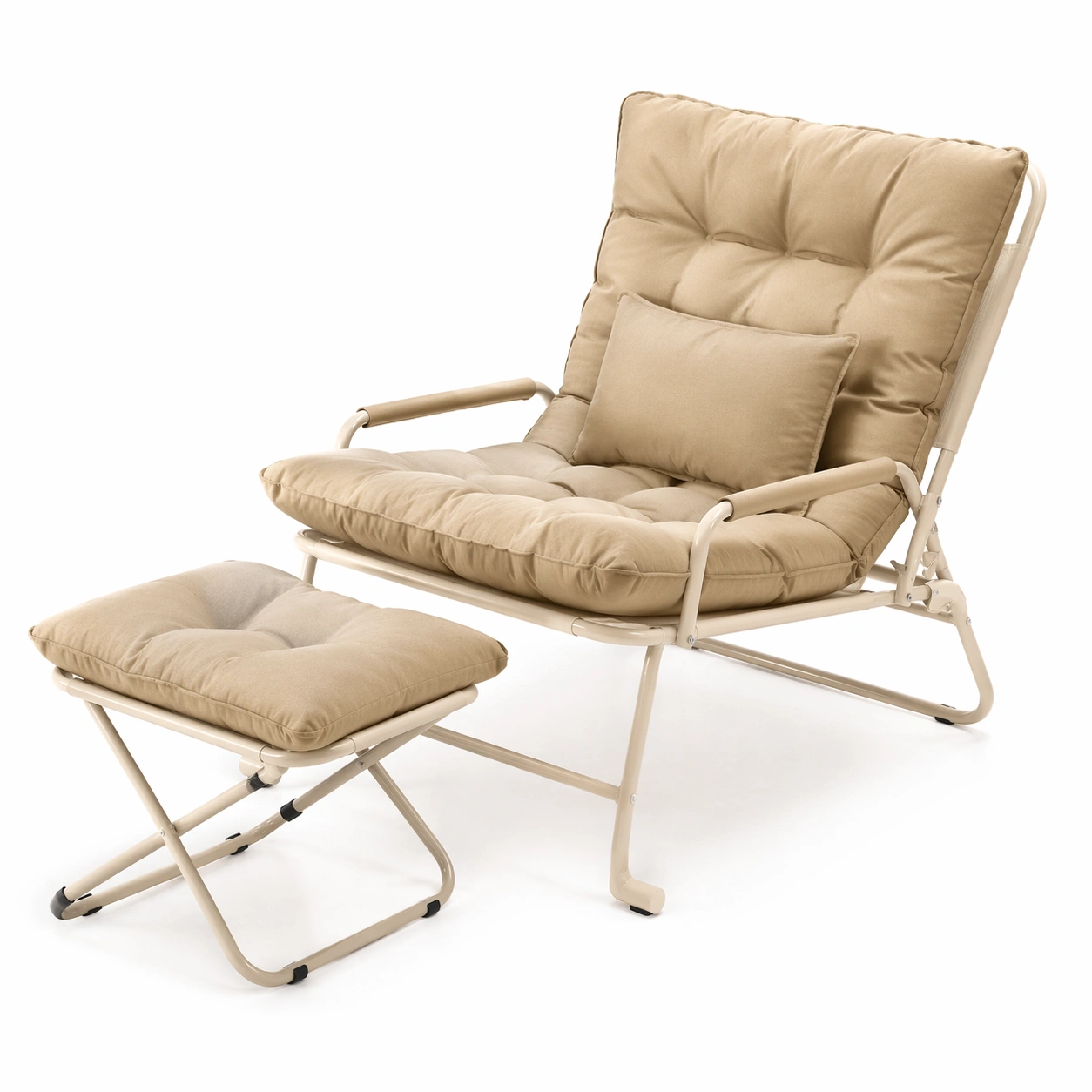 Relaxsessel mit Hocker faltbar