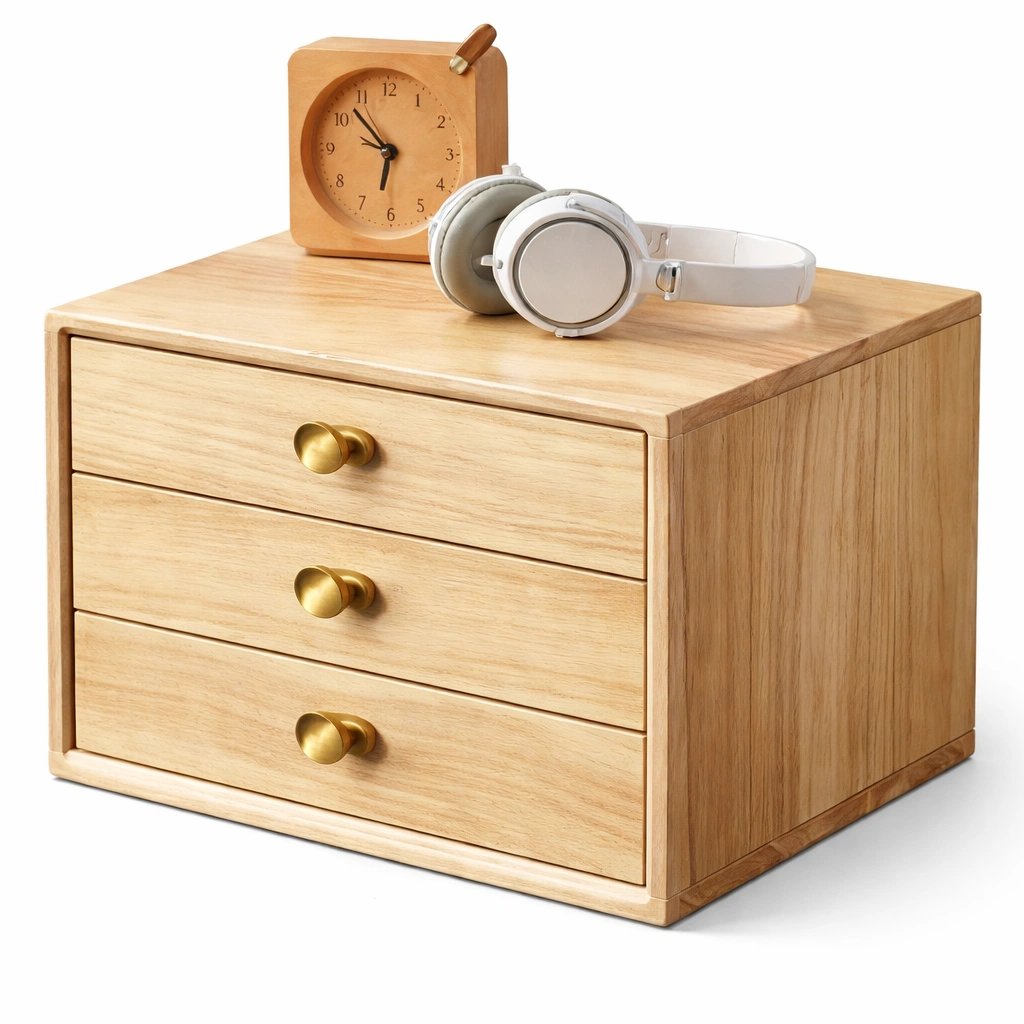 Holz Kommode mit drei Schubladen