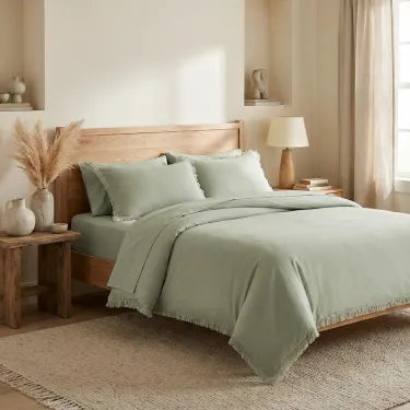 Zielona poszwa na kołdrę