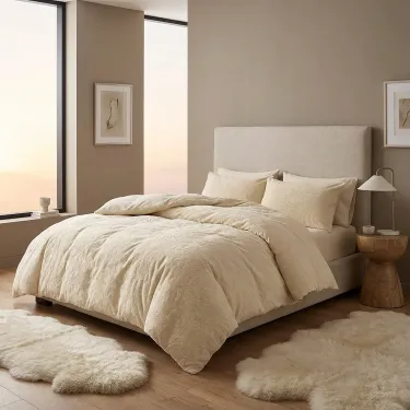 Biała poszwa na kołdrę