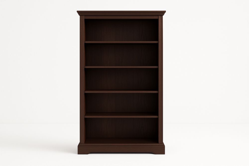 Estante de Madeira maciça para Livros Marrom-Cozechez