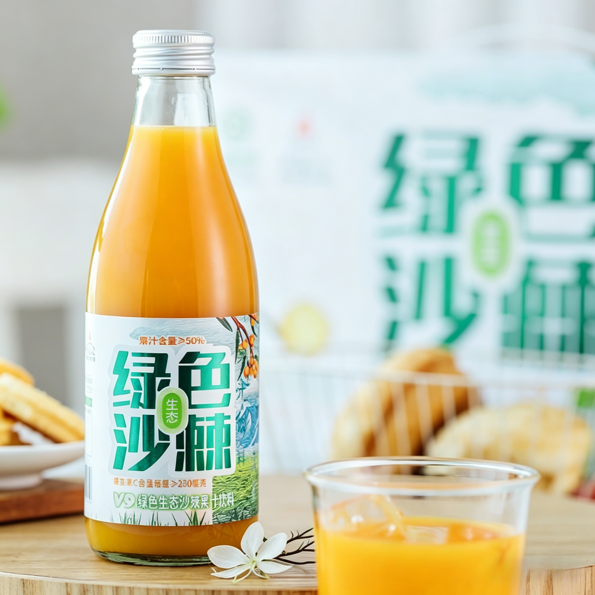 Green Eco Sea Buckthorn Juice Beverage 绿色生态沙棘果汁饮料