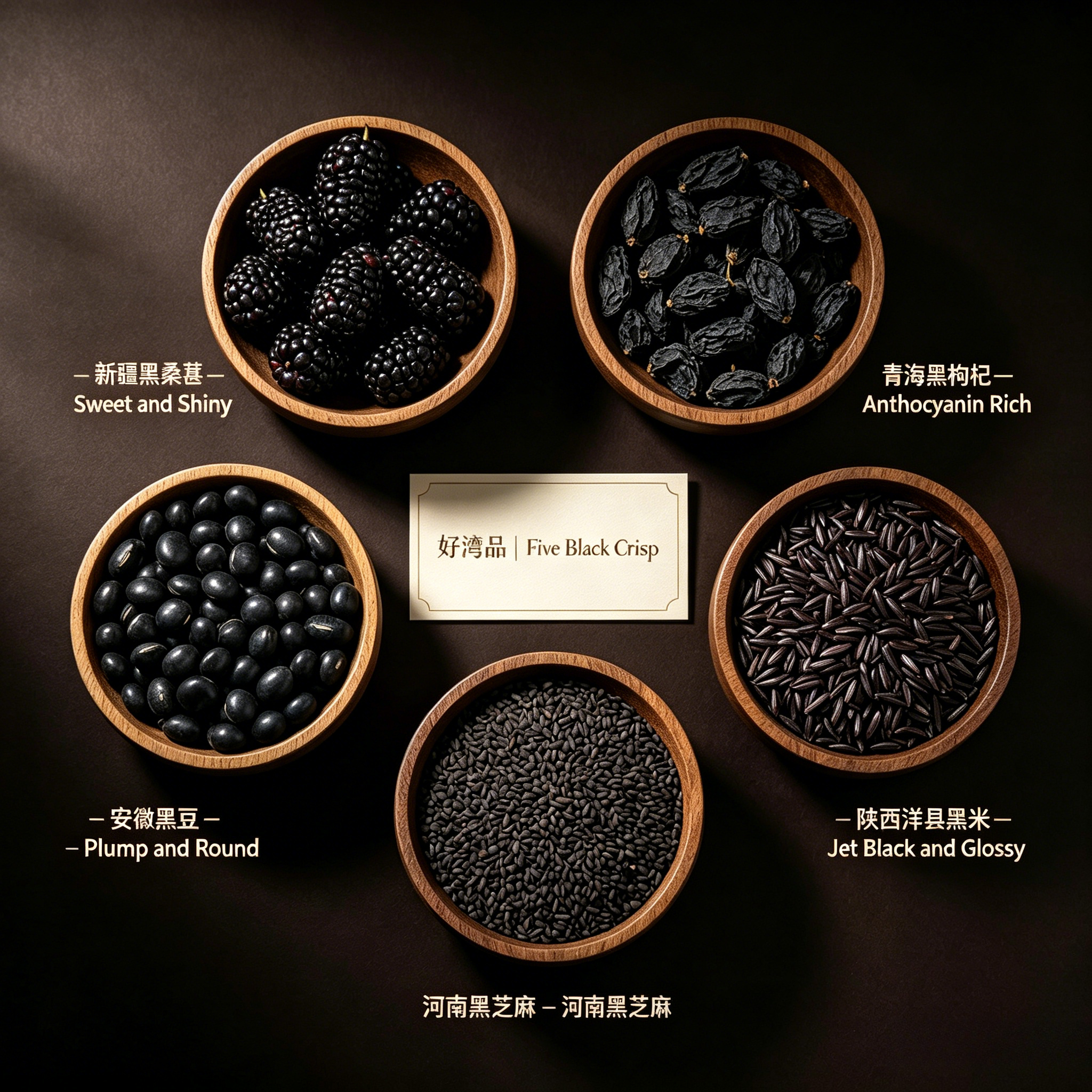 Five Black Crisp – Ancient Chinese Superfood Fusion for All Ages