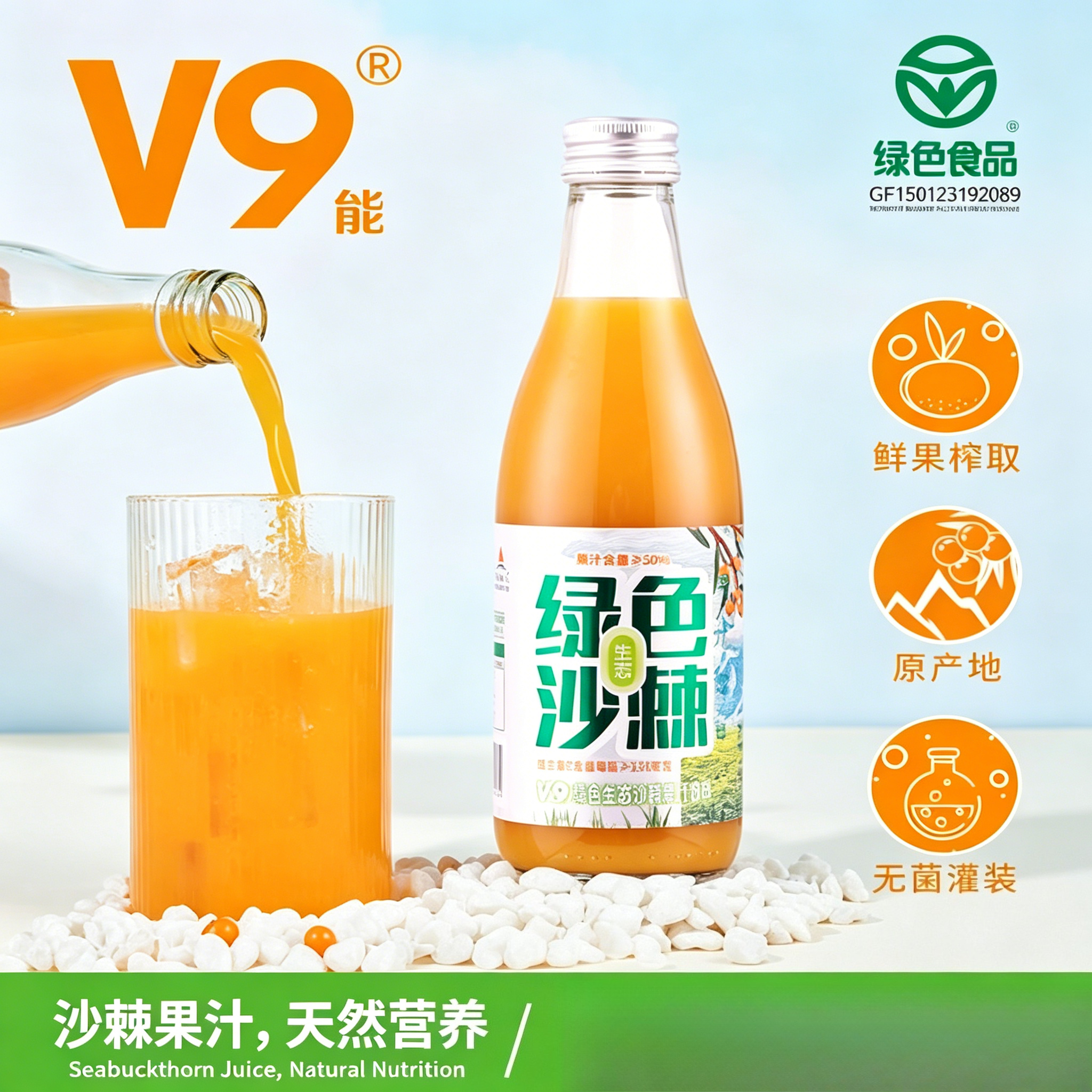 Green Eco Sea Buckthorn Juice Beverage 绿色生态沙棘果汁饮料