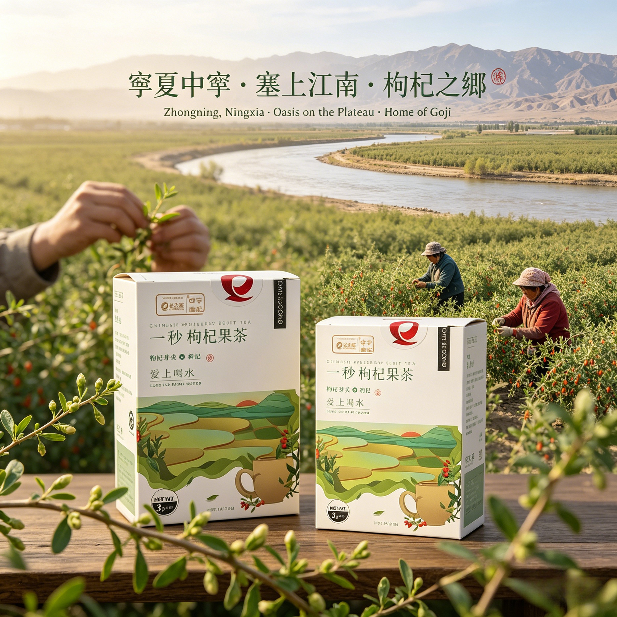Qizhicang Wolfberry Fruit Tea – Green Food · Geographical Indication 