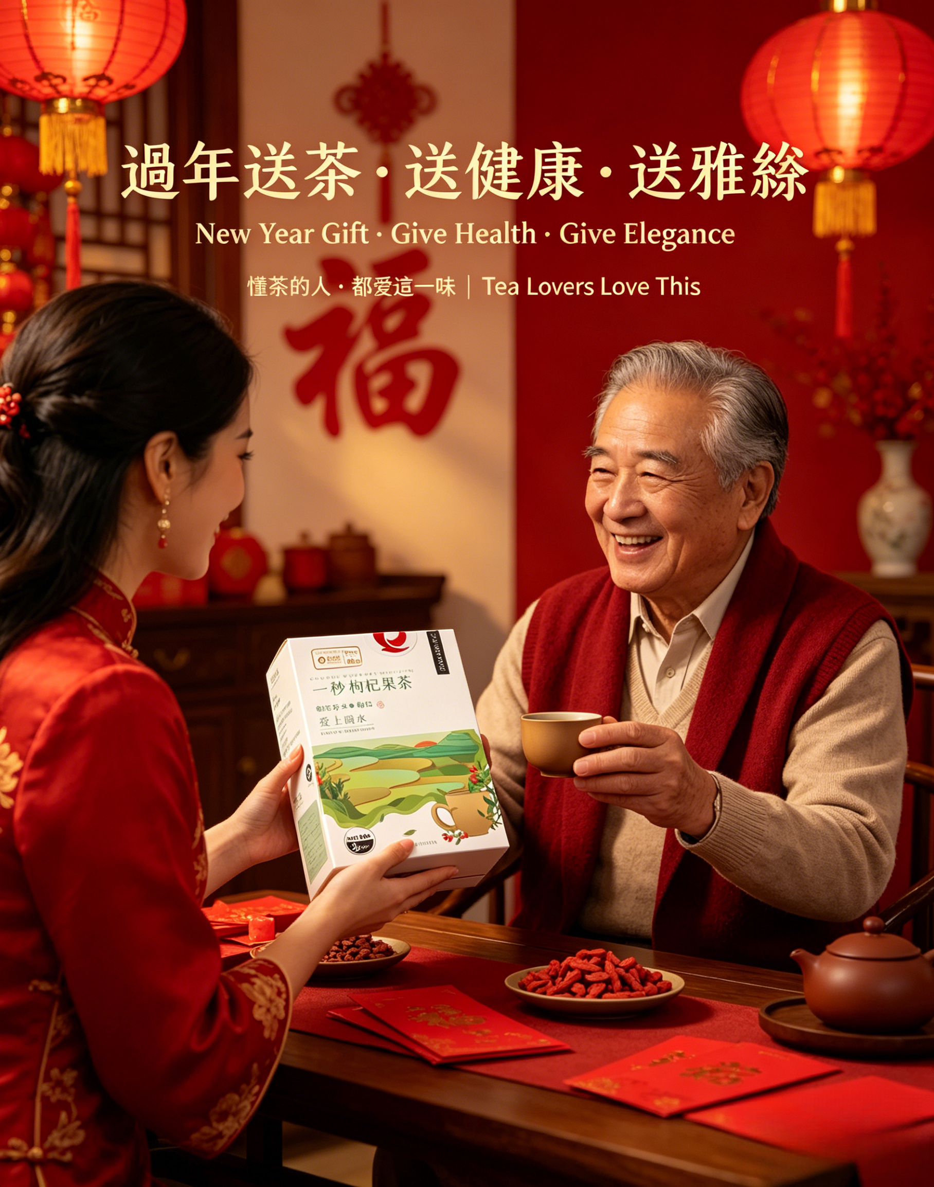 Qizhicang Wolfberry Fruit Tea – Green Food · Geographical Indication 