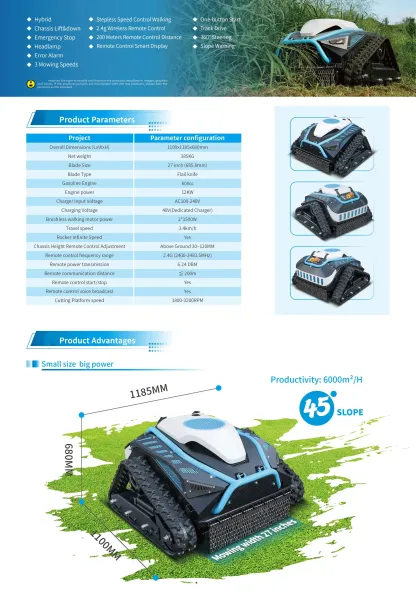 ⚡𝐁𝐢𝐠 𝐂𝐥𝐞𝐚𝐫𝐚𝐧𝐜𝐞🌞Remote Controlled Lawn Mower