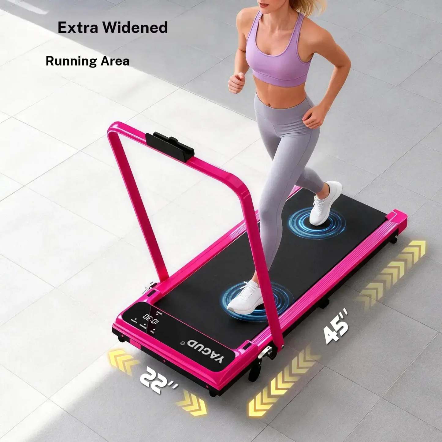 Foldable Adjustable Incline Fitness Platform - 265lbs Capacity, Dual Shock Absorption & Low Noise