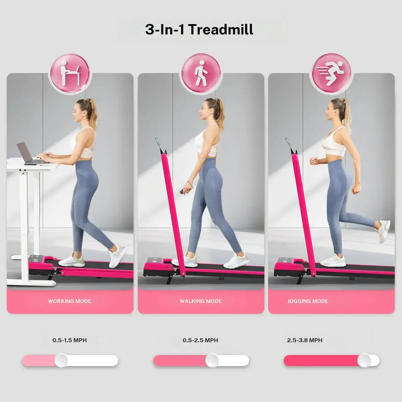 Foldable Adjustable Incline Fitness Platform - 265lbs Capacity, Dual Shock Absorption & Low Noise
