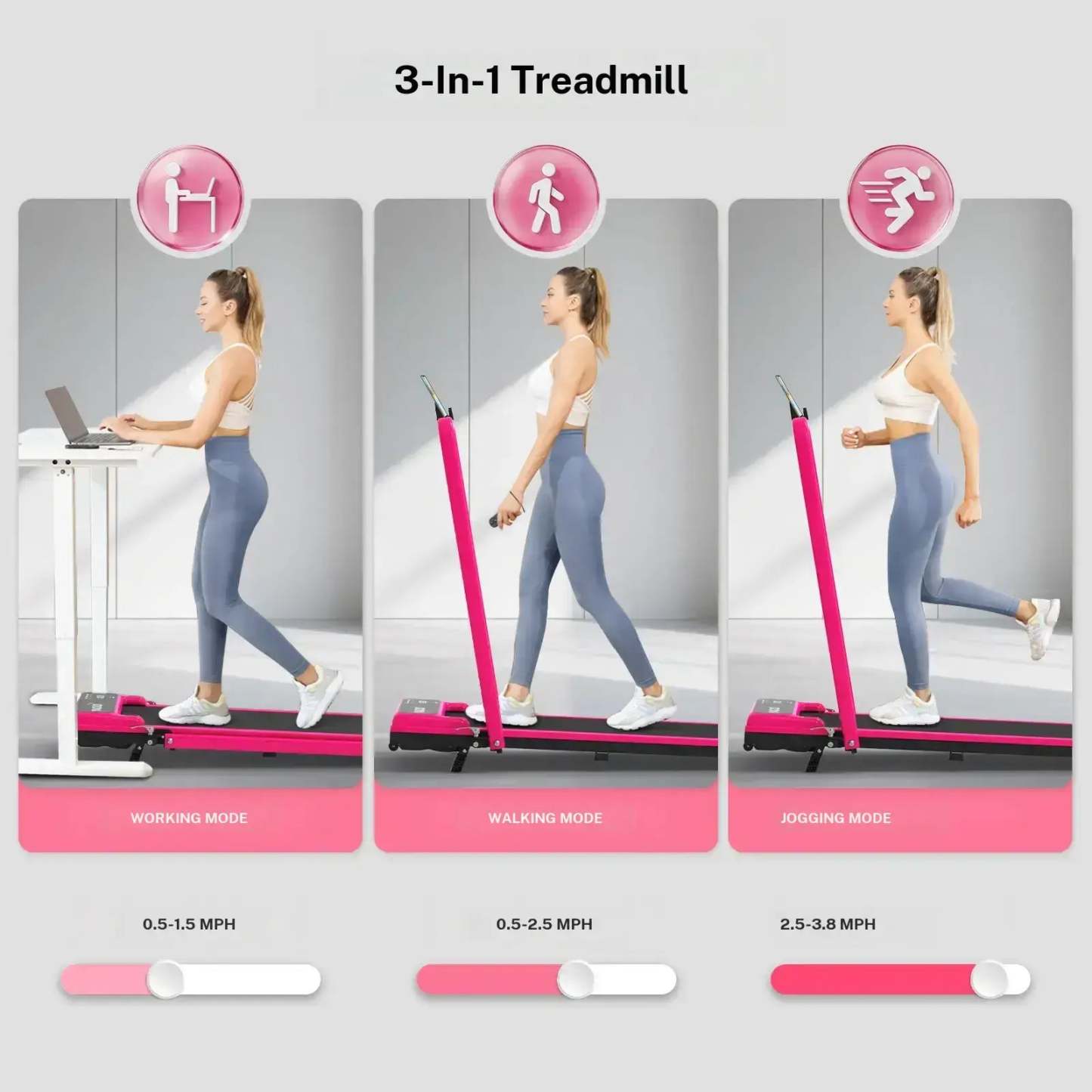Foldable Adjustable Incline Fitness Platform - 265lbs Capacity, Dual Shock Absorption & Low Noise