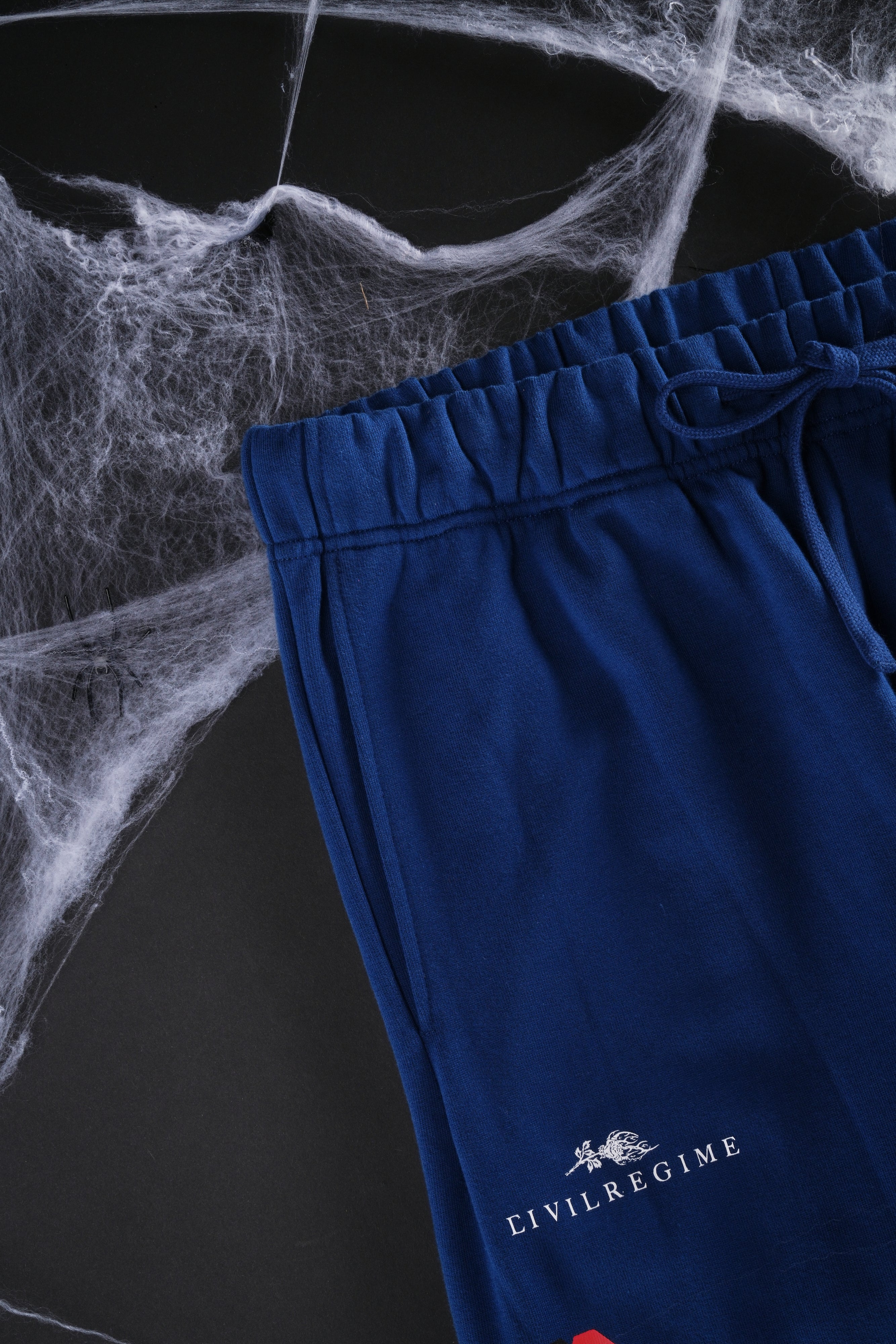 Cage Match Eternal Wide Leg Fleece Pants in Navy