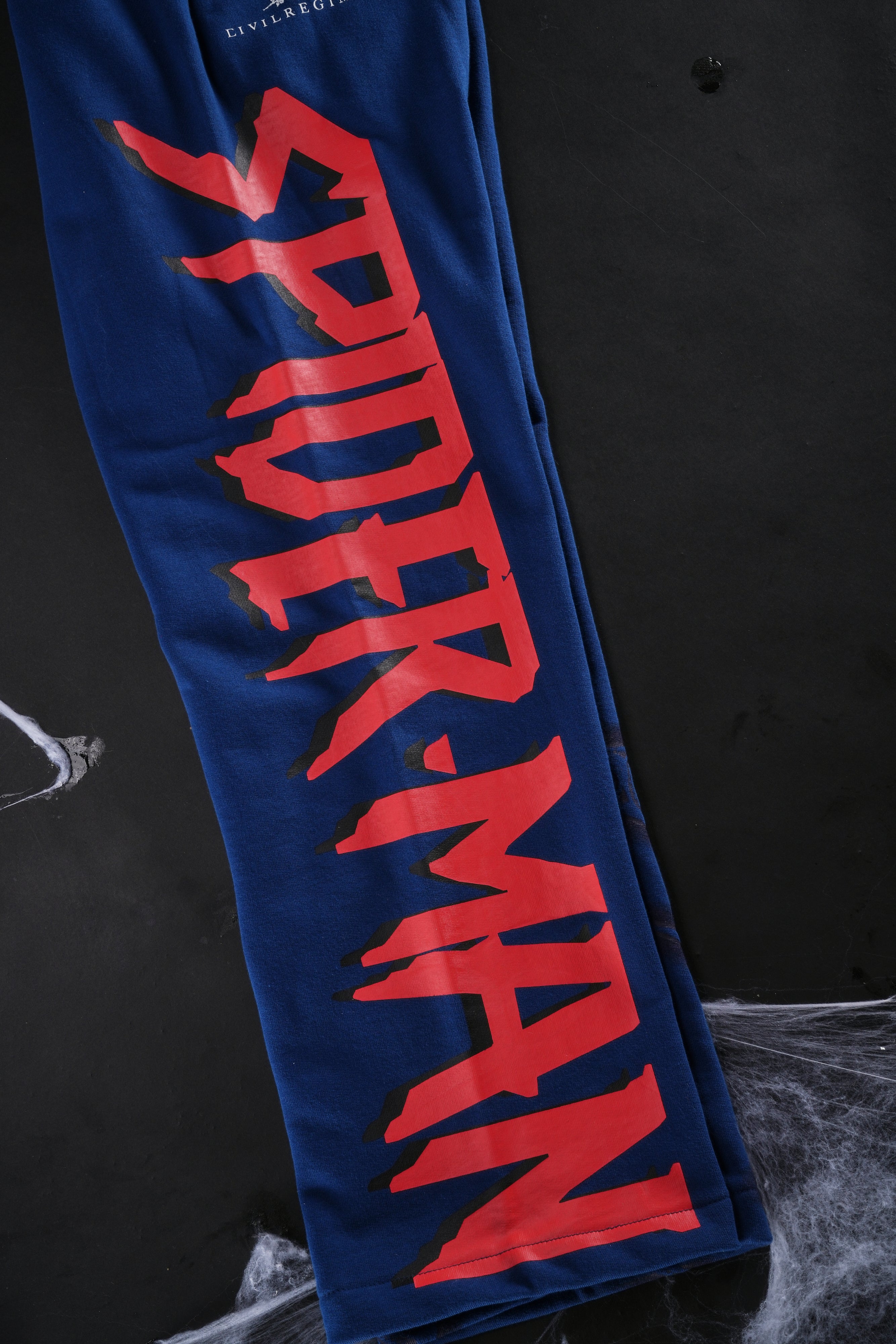 Cage Match Eternal Wide Leg Fleece Pants in Navy