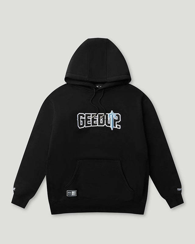 PFK x Trapstar Irongate Hoodie Black/Cool Blue