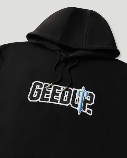 PFK x Trapstar Irongate Hoodie Black/Cool Blue
