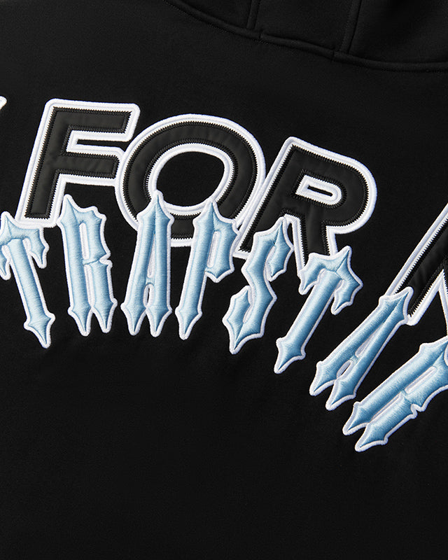 PFK x Trapstar Irongate Hoodie Black/Cool Blue