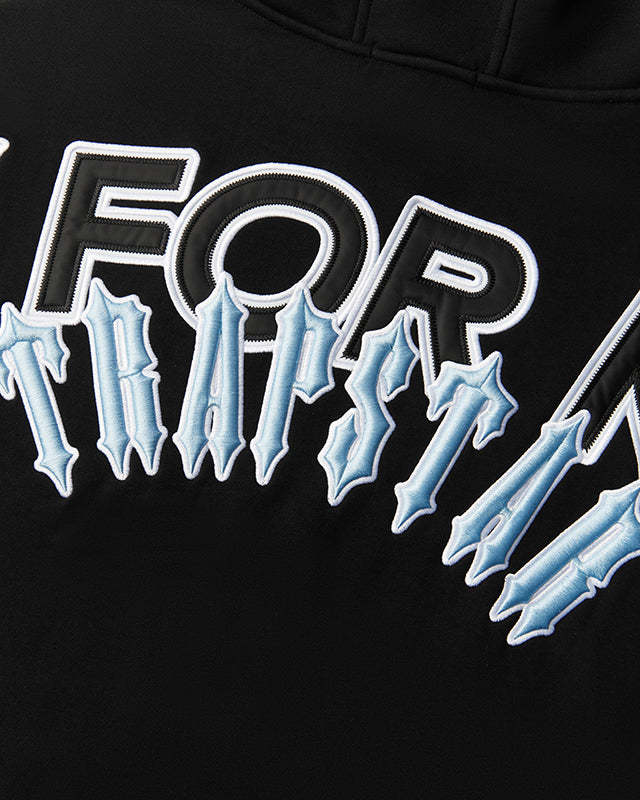 PFK x Trapstar Irongate Hoodie Black/Cool Blue