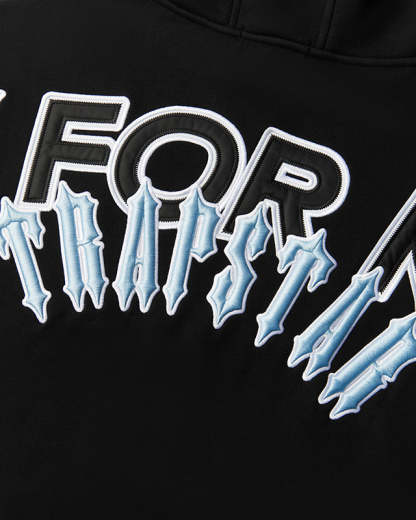 PFK x Trapstar Irongate Hoodie Black/Cool Blue