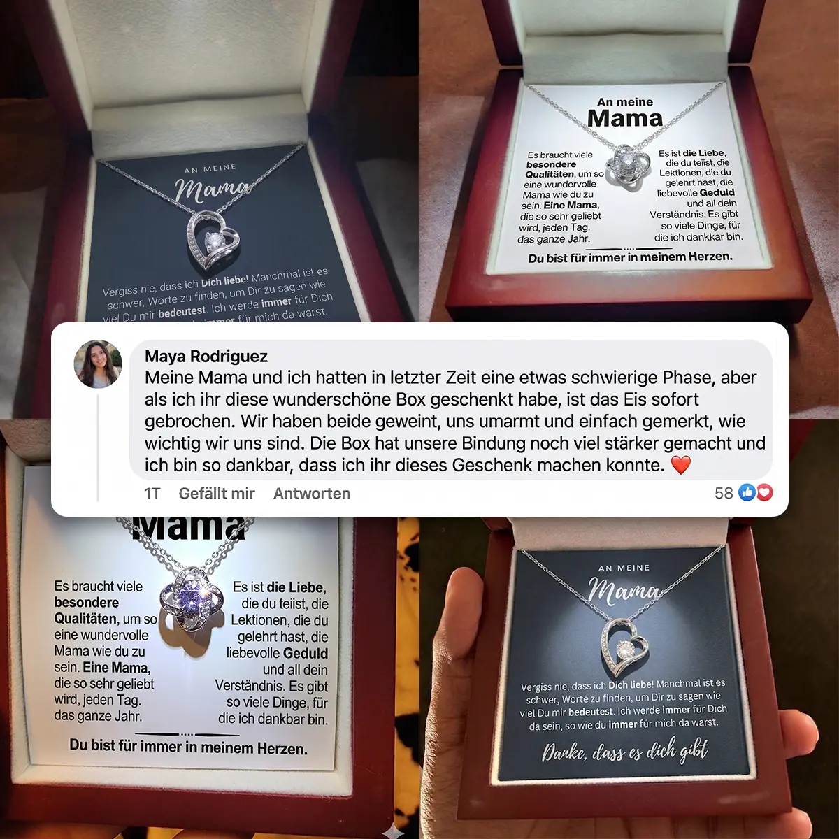Mama’s Infinity Kette im Lichterkästchen