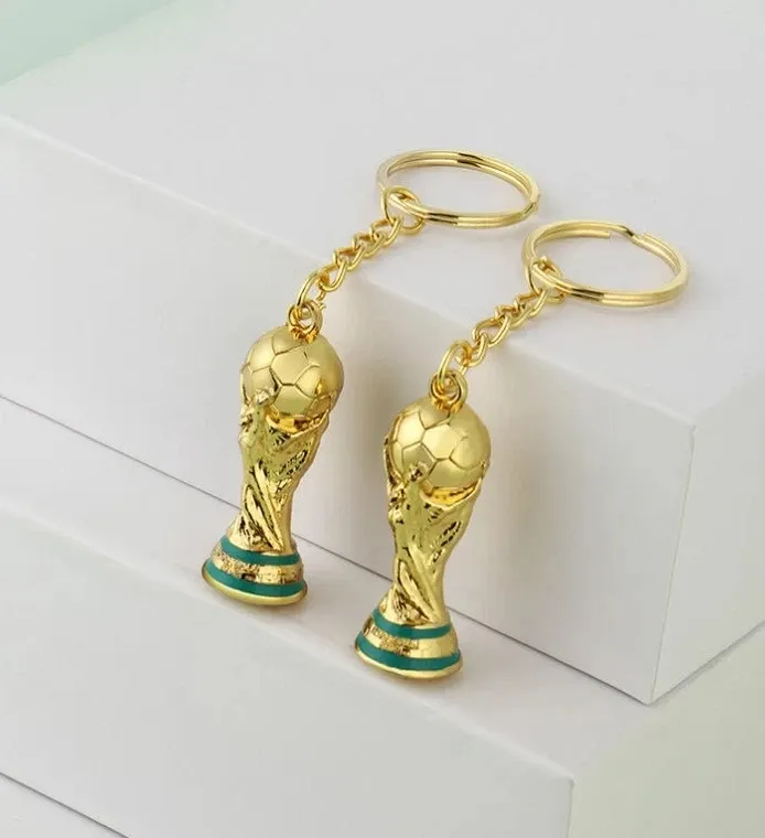 2026 USA Mexico World Trophy Keychain Football Champion Cup Key Ring Fan Gift