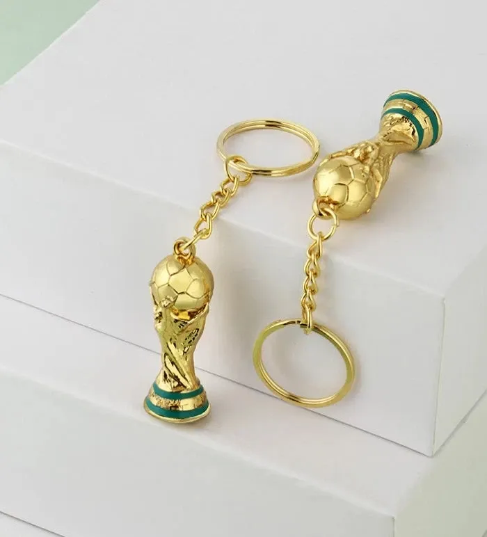 2026 USA Mexico World Trophy Keychain Football Champion Cup Key Ring Fan Gift