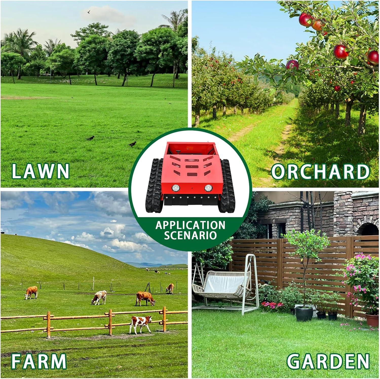 ⚡𝐁𝐢𝐠 𝐂𝐥𝐞𝐚𝐫𝐚𝐧𝐜𝐞🌞Remote Controlled Lawn Mower