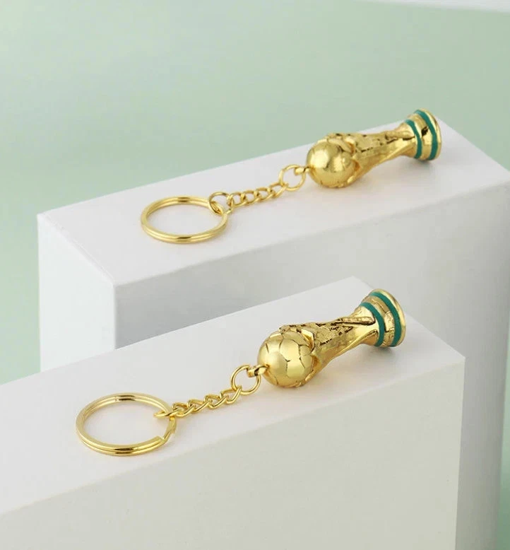 2026 USA Mexico World Trophy Keychain Football Champion Cup Key Ring Fan Gift