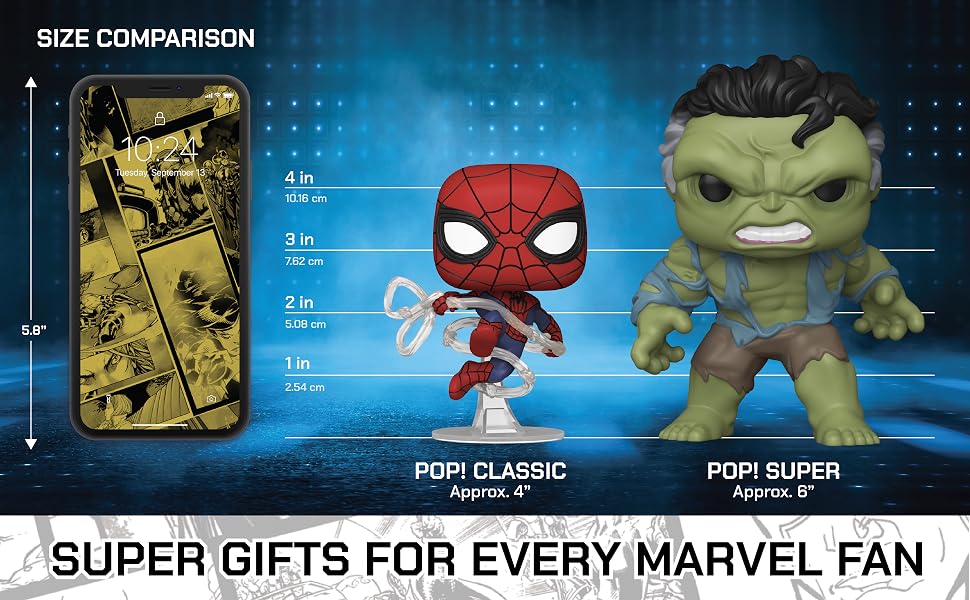 marvel size comparison