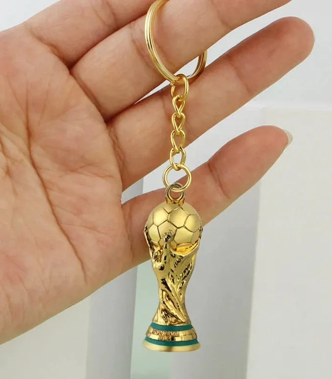 2026 USA Mexico World Trophy Keychain Football Champion Cup Key Ring Fan Gift