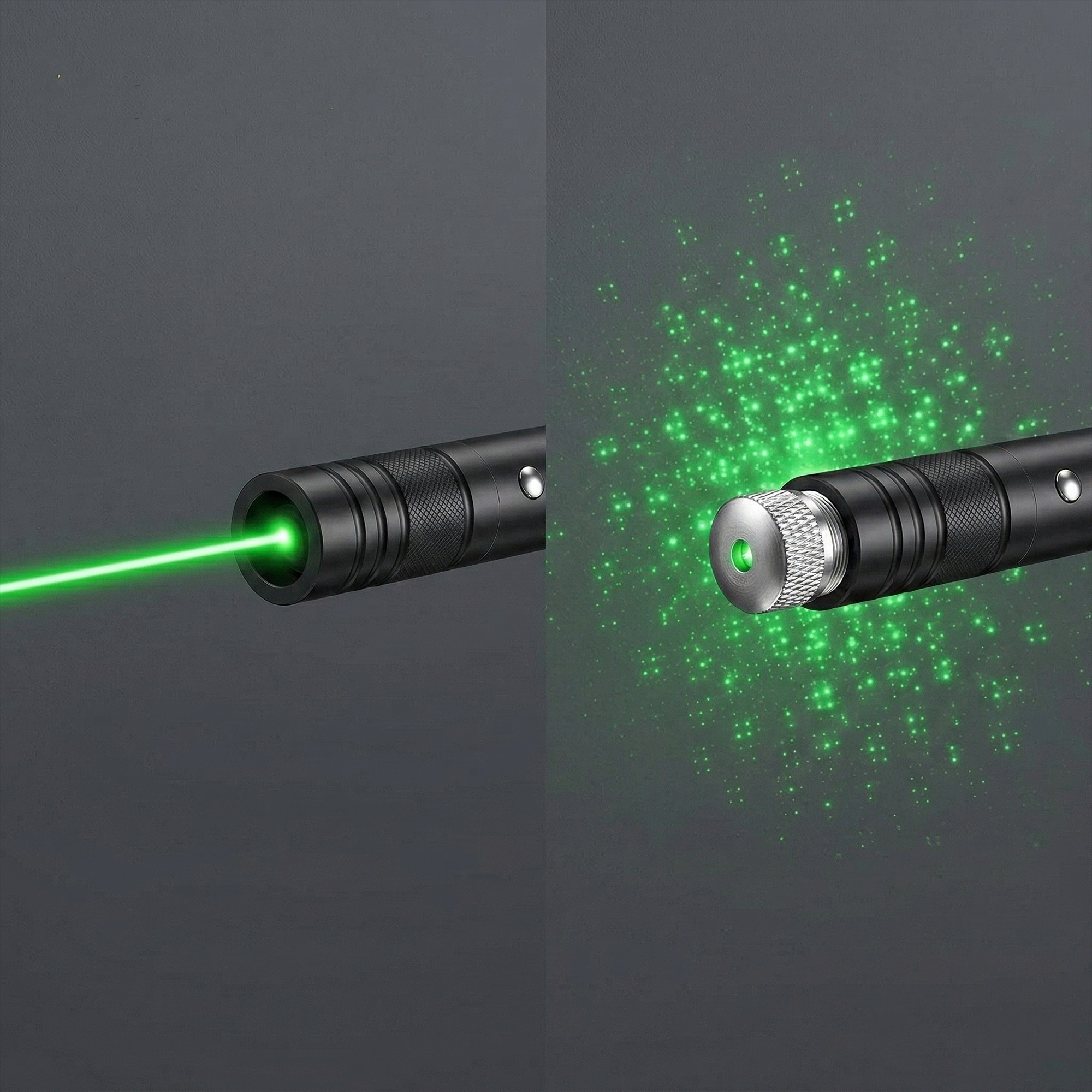 2 Pack High Power Green Laser Pointer with USB Rechargeable