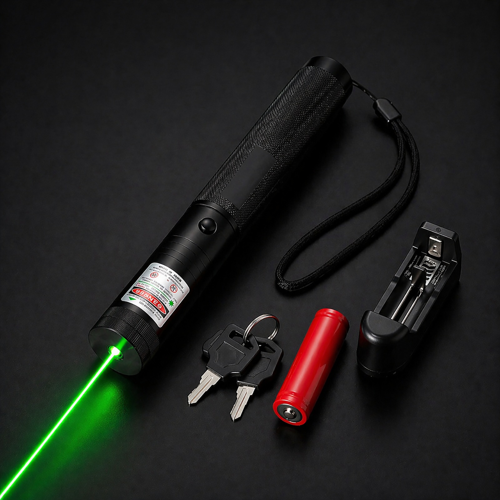 Precision Green Laser with Safety Lock Design