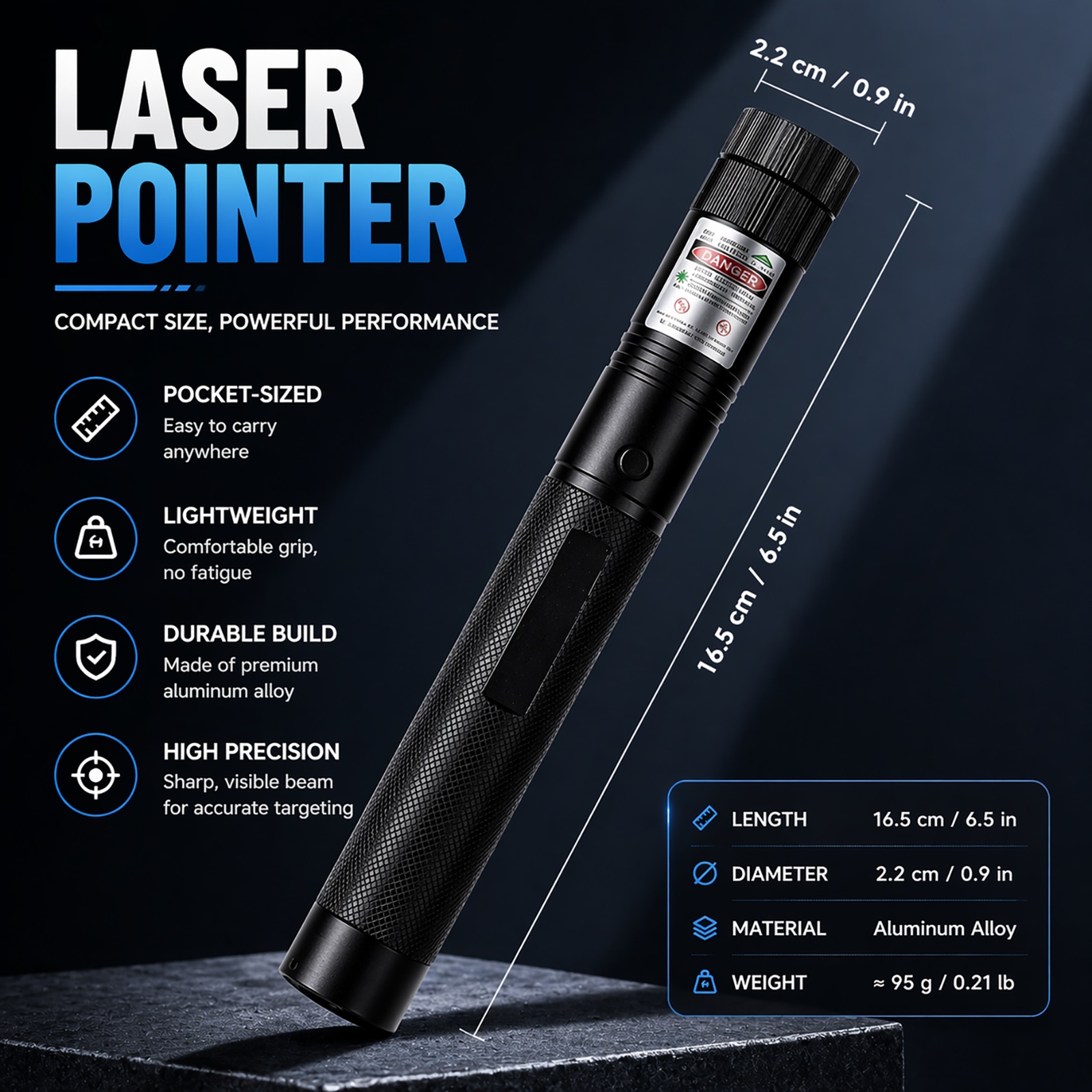 Rechargeable Red Laser Pointer 650nm