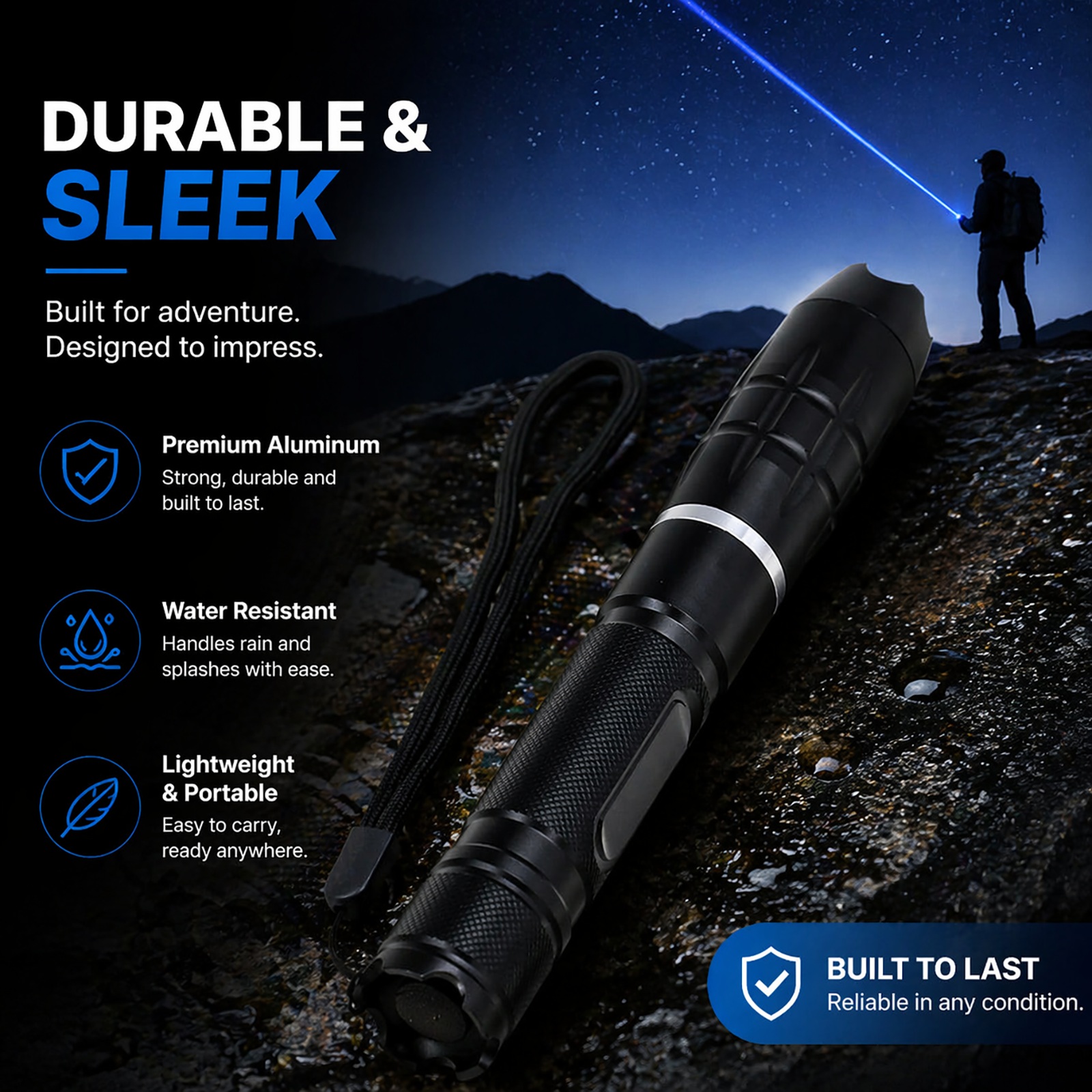 450nm Long-Range Blue Laser Pointer Kit "Titan"