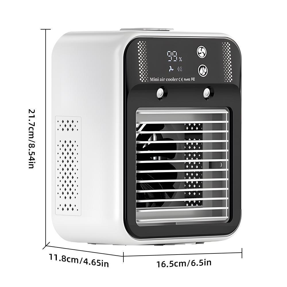 【DealsForYou】 Portable Air Conditioner Mini Personal ac Unit Upgraded Air Cooler Cooling Fan Small Air Conditioner 2 Speed Cool Mist & Speeds for Room Office Camping Car