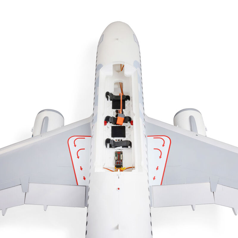 E-flite Airbus A320neo Twin 64mm EDF BNF Basic with AS3X+ and SAFE Select