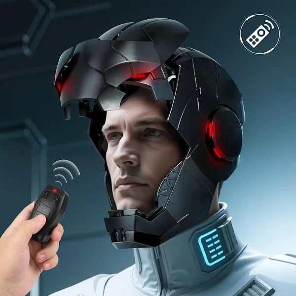 [NEW]Avengers War Machine Iron Man Helmet Mk5 Full Black touch/voice/remote control