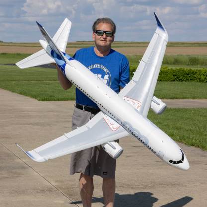 E-flite Airbus A320neo Twin 64mm EDF BNF Basic with AS3X+ and SAFE Select