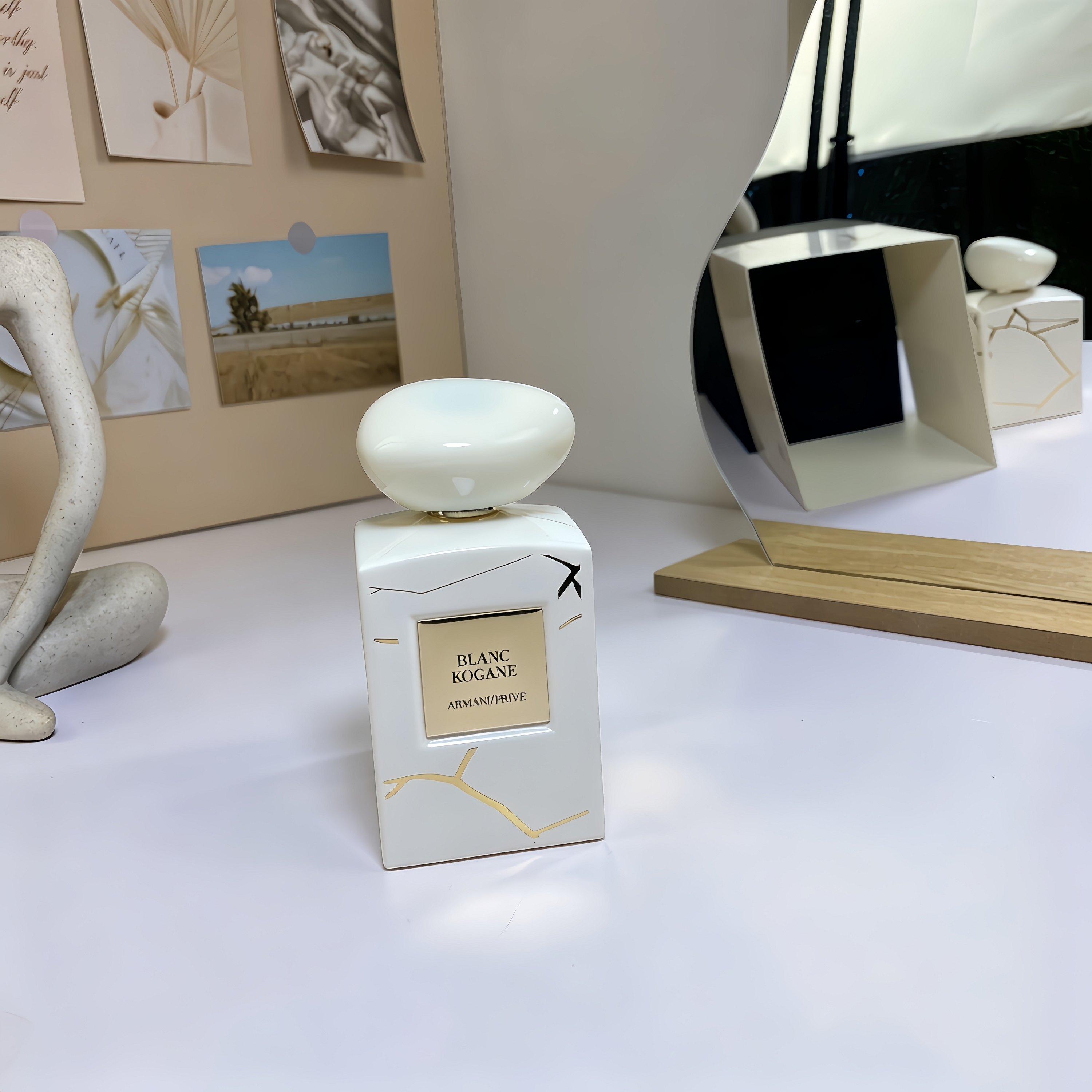 Armani/Privé Blanc Kogane Eau de Parfum | Kintsugi-Inspired White Floral Musk Perfume 100ml