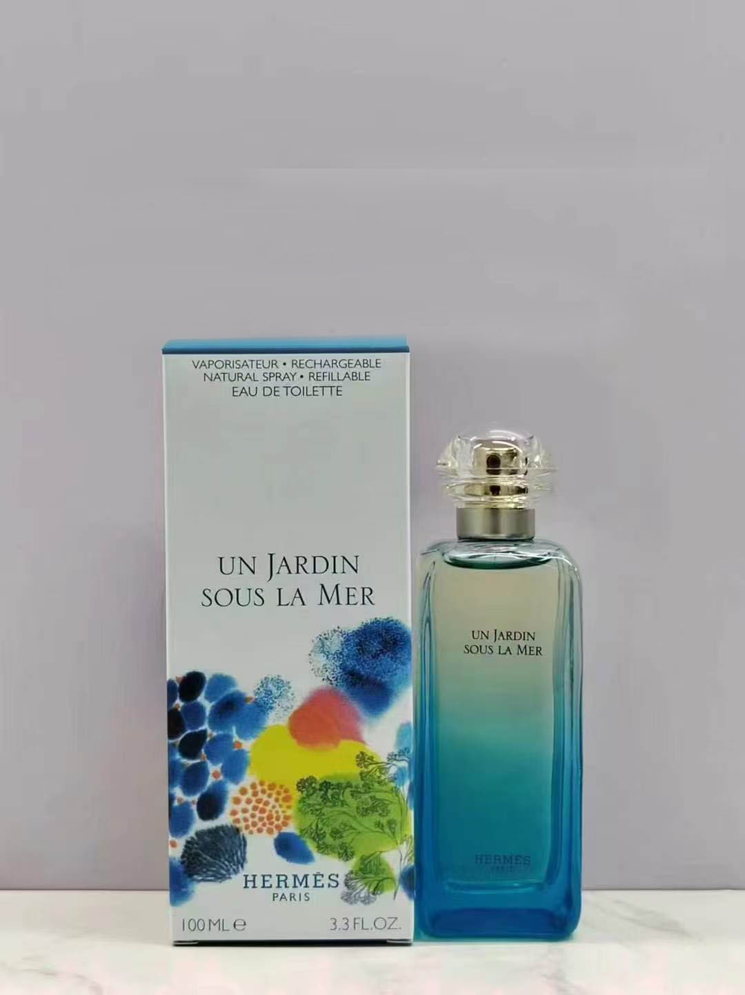 Hermes Un Jardin Sous La Mer Eau de Toilette 100ml Unisex Fresh Ocean Floral Fragrance