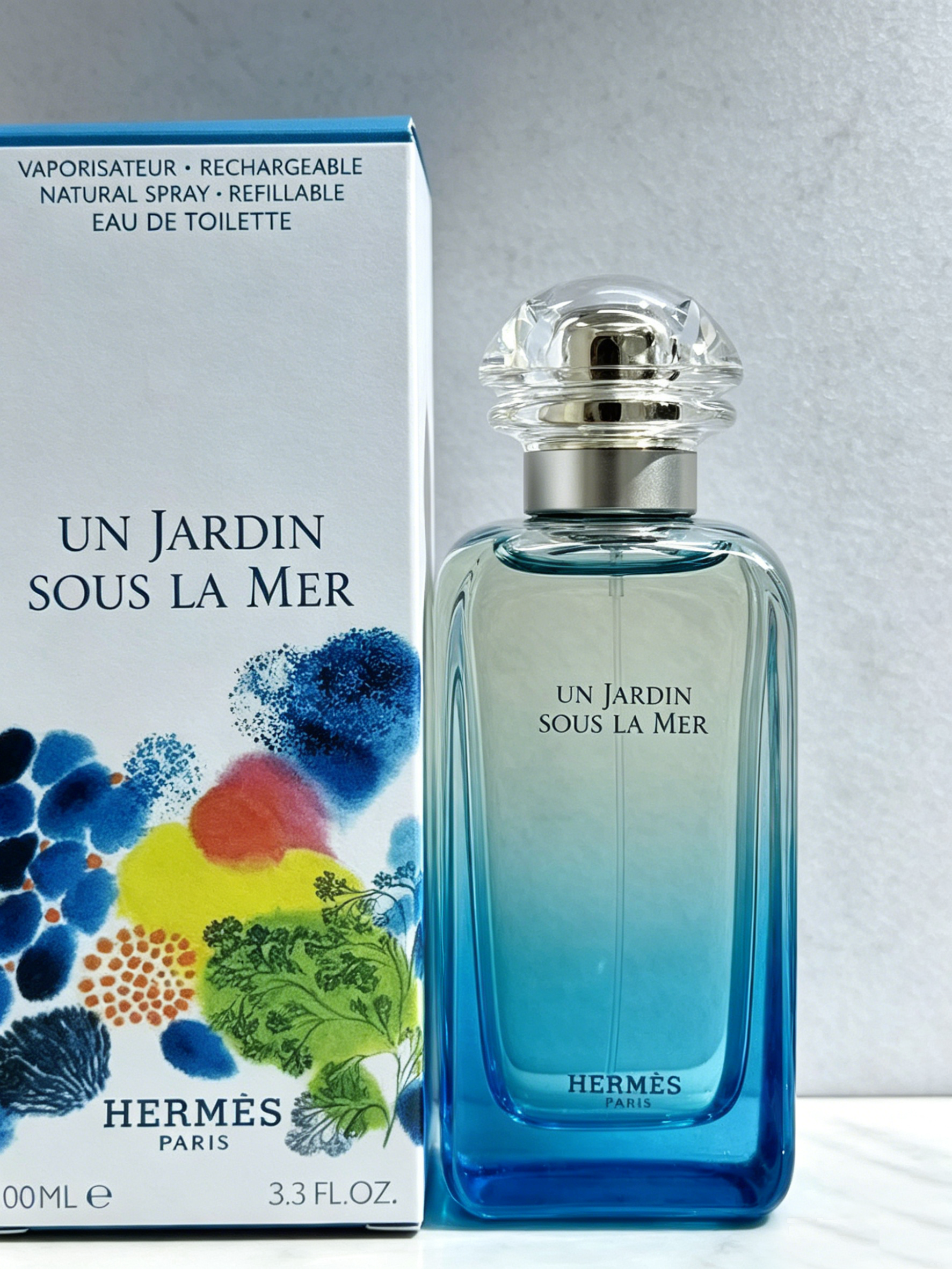 Hermes Un Jardin Sous La Mer Eau de Toilette 100ml Unisex Fresh Ocean Floral Fragrance