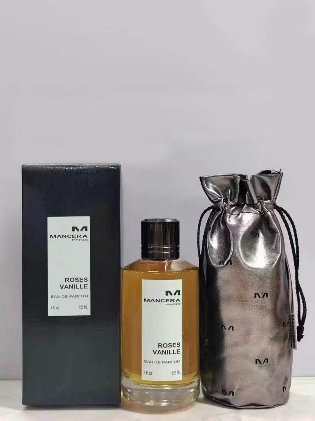 Mancera Roses Vanille Eau de Parfum 120ml Unisex Creamy Vanilla Rose Long Lasting Fragrance
