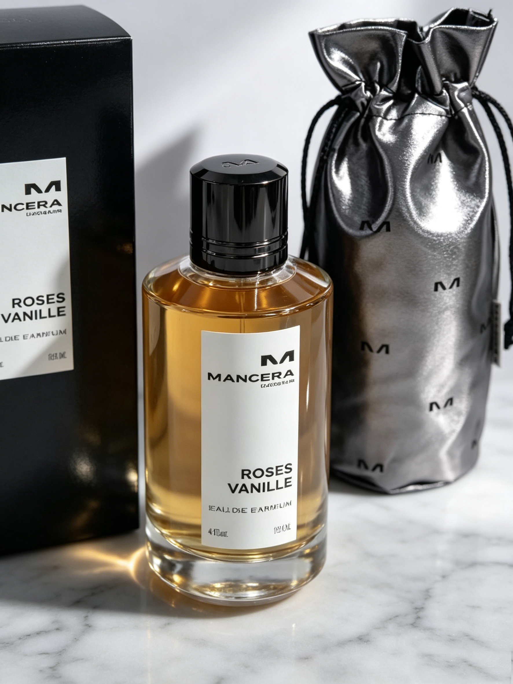 Mancera Roses Vanille Eau de Parfum 120ml Unisex Creamy Vanilla Rose Long Lasting Fragrance