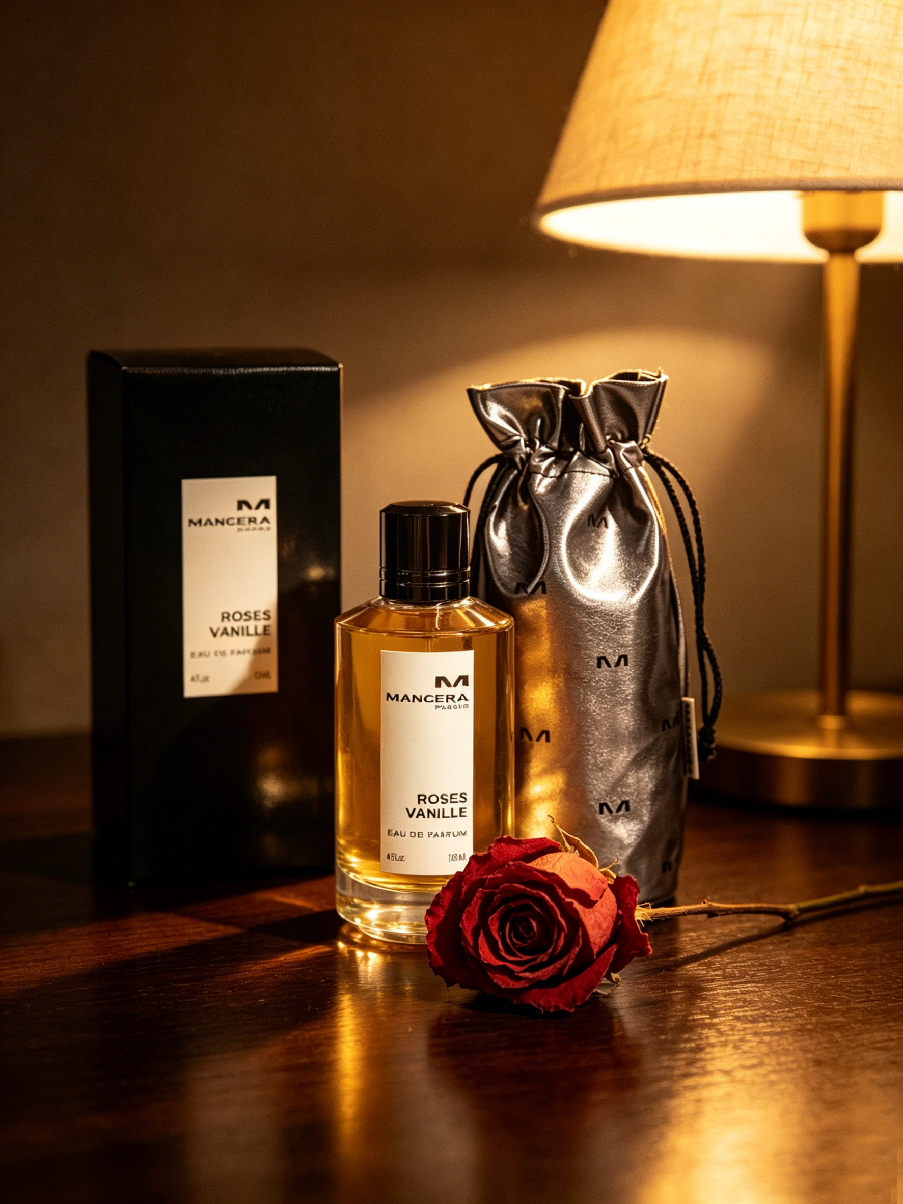 Mancera Roses Vanille Eau de Parfum 120ml Unisex Creamy Vanilla Rose Long Lasting Fragrance