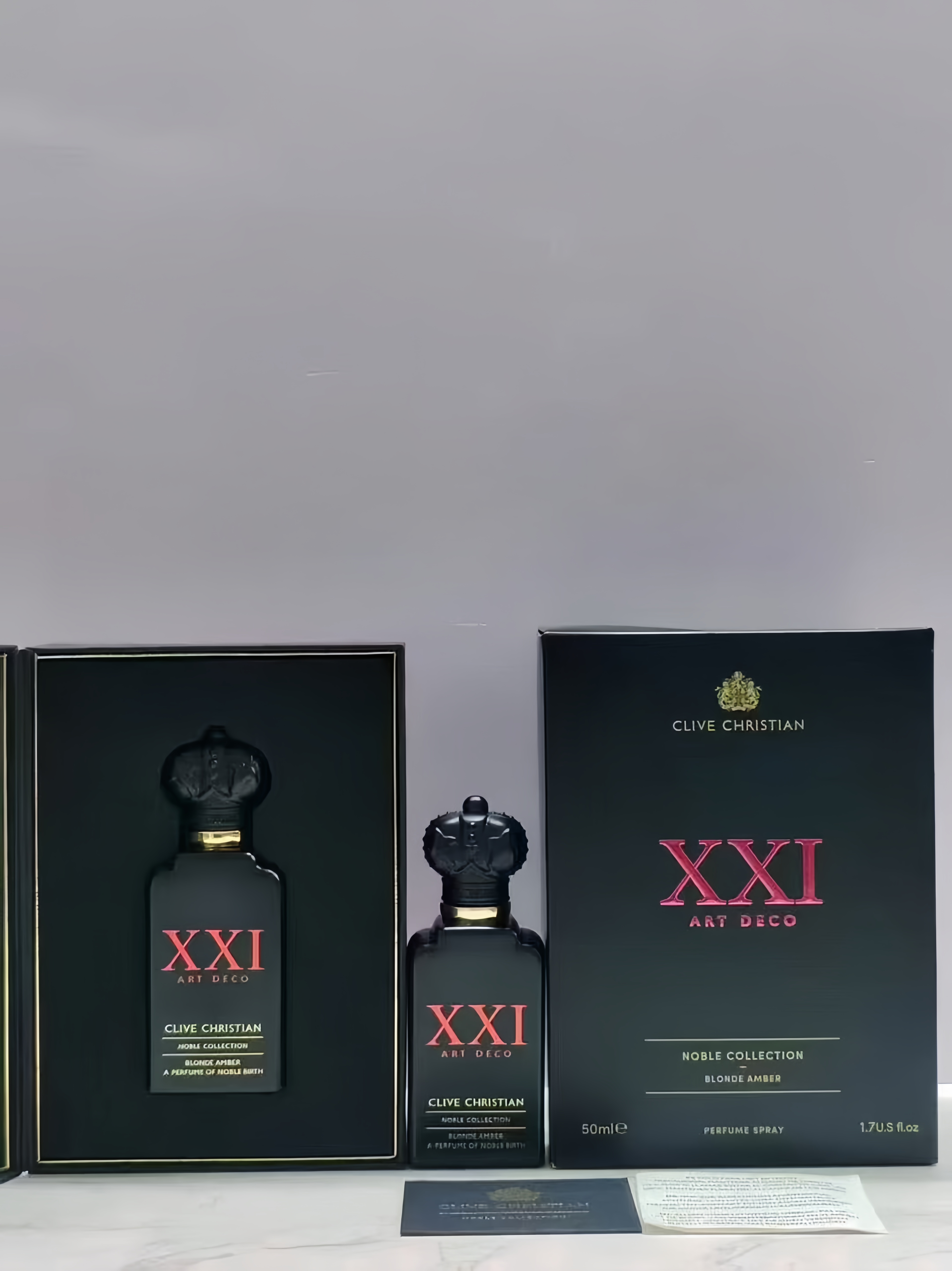 Clive Christian XXI Art Deco Blonde Amber EDP 50ml Noble Collection Unisex Luxury Perfume
