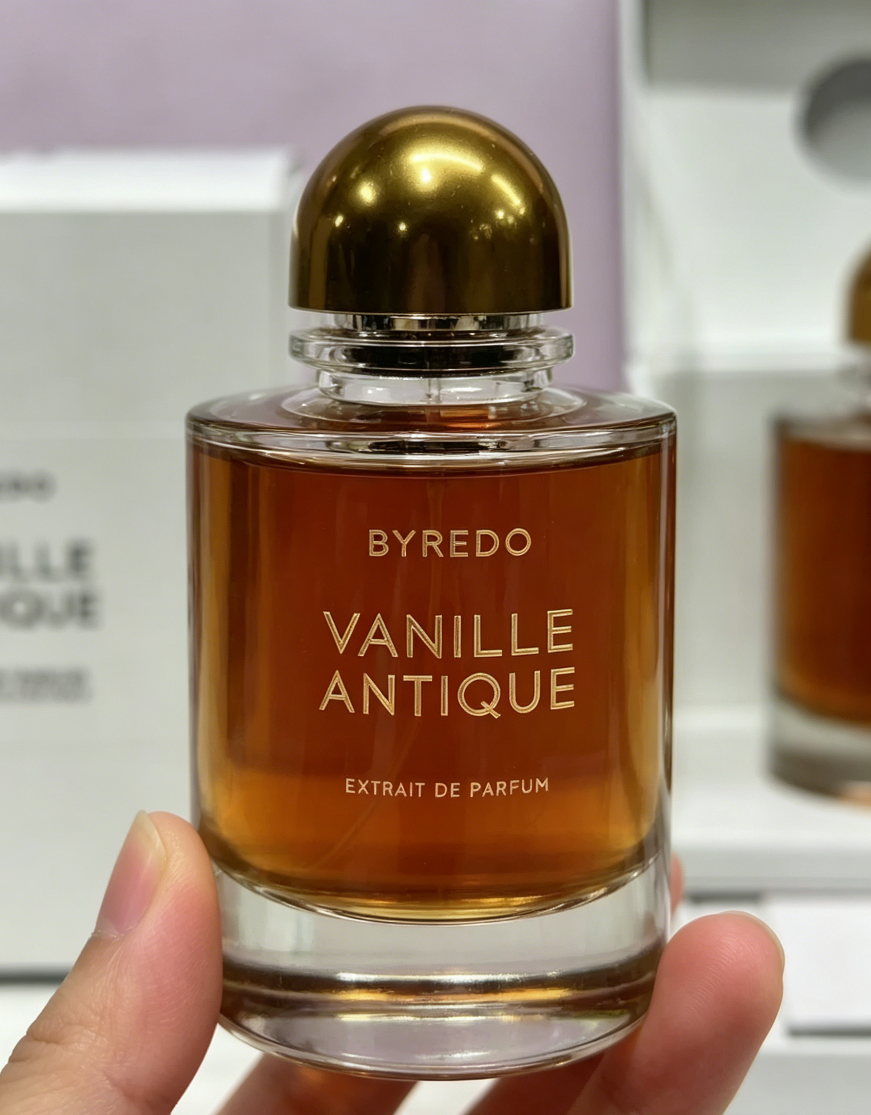 Byredo Vanille Antique Extrait Perfume, Rich Warm Amber Vanilla Scent Perfect For Autumn Winter Evening & Daily Wear