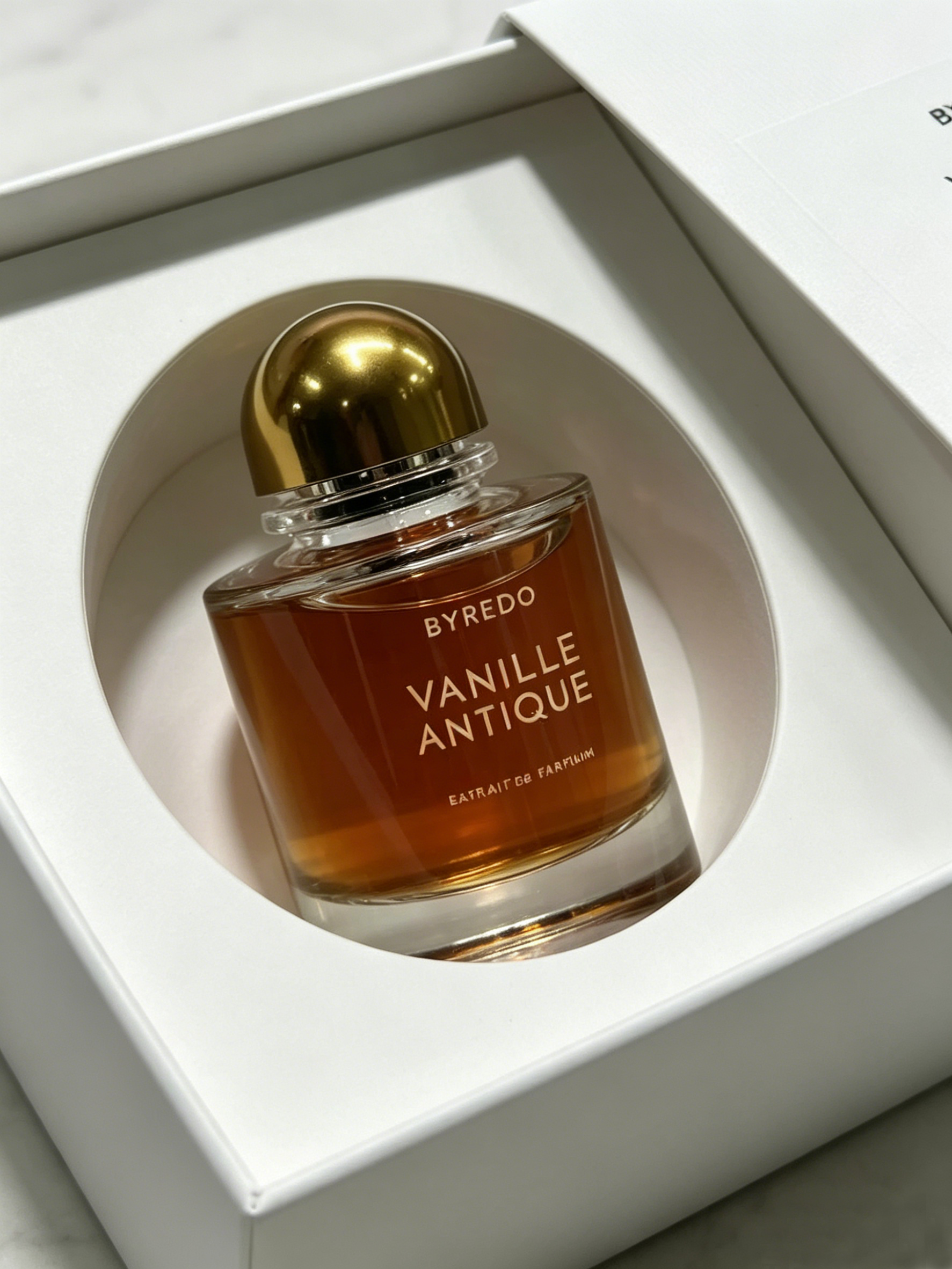 Byredo Vanille Antique Extrait Perfume, Rich Warm Amber Vanilla Scent Perfect For Autumn Winter Evening & Daily Wear