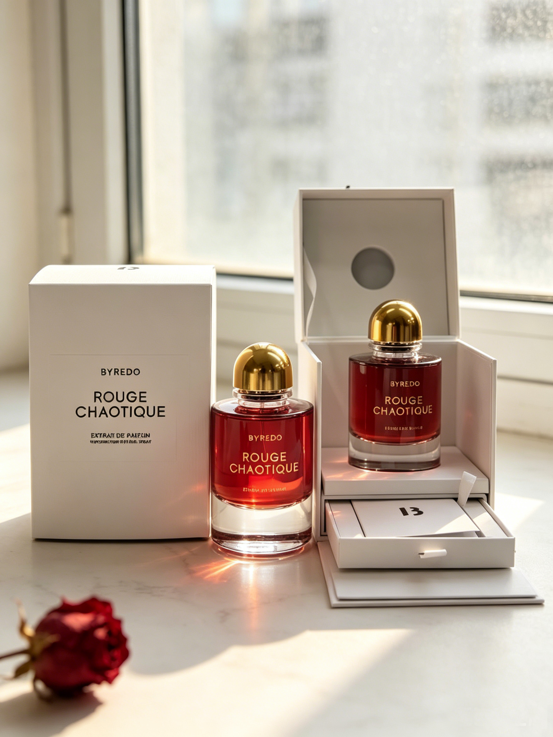 Byredo Rouge Chaotique Extrait Perfume, Rich Saffron Blackcurrant Woody Scent For Date Wedding Evening Formal Occasions