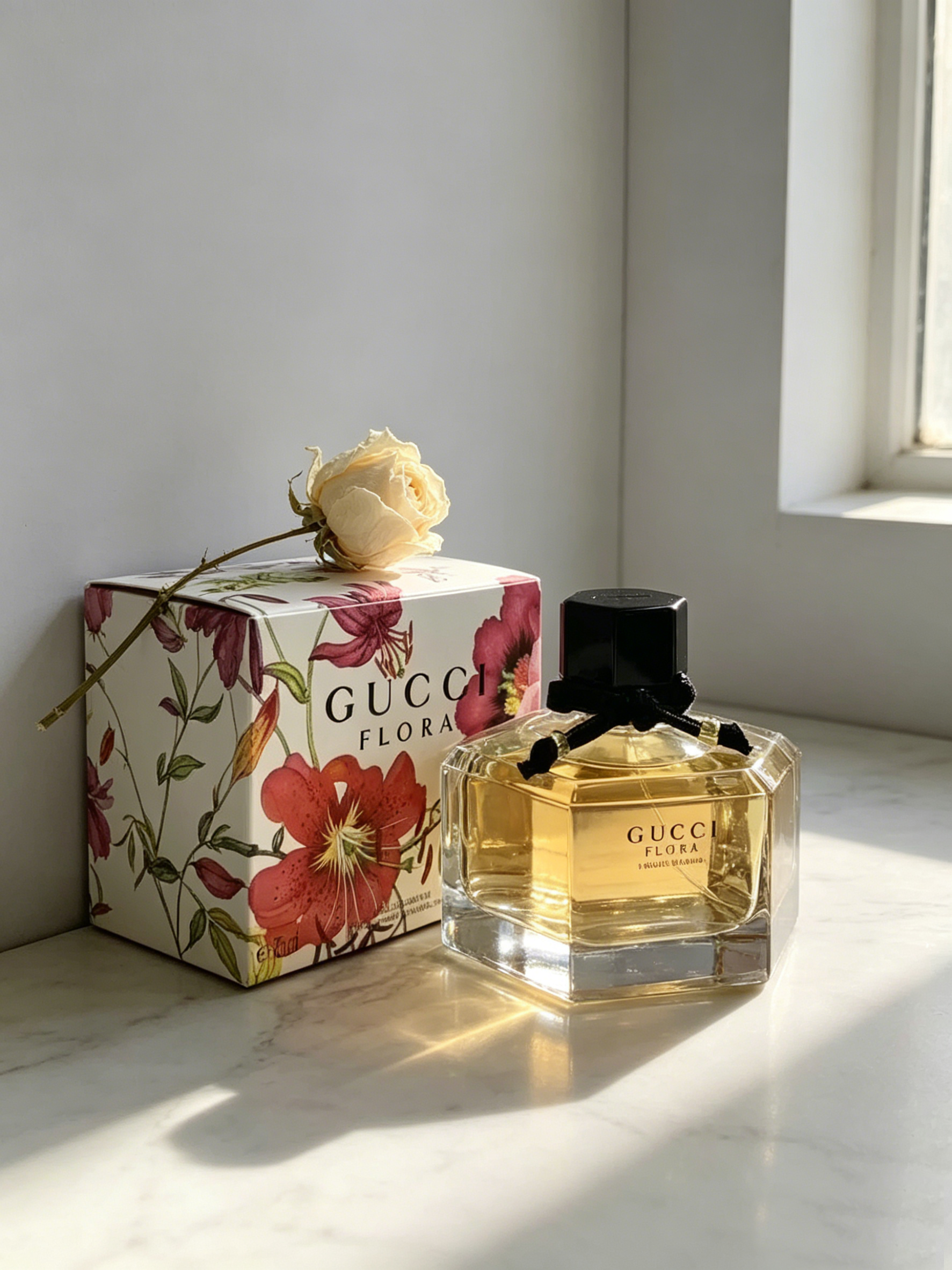 Gucci Flora Women’s Perfume, Fresh Pear Jasmine Gardenia Soft Floral Daily Fragrance