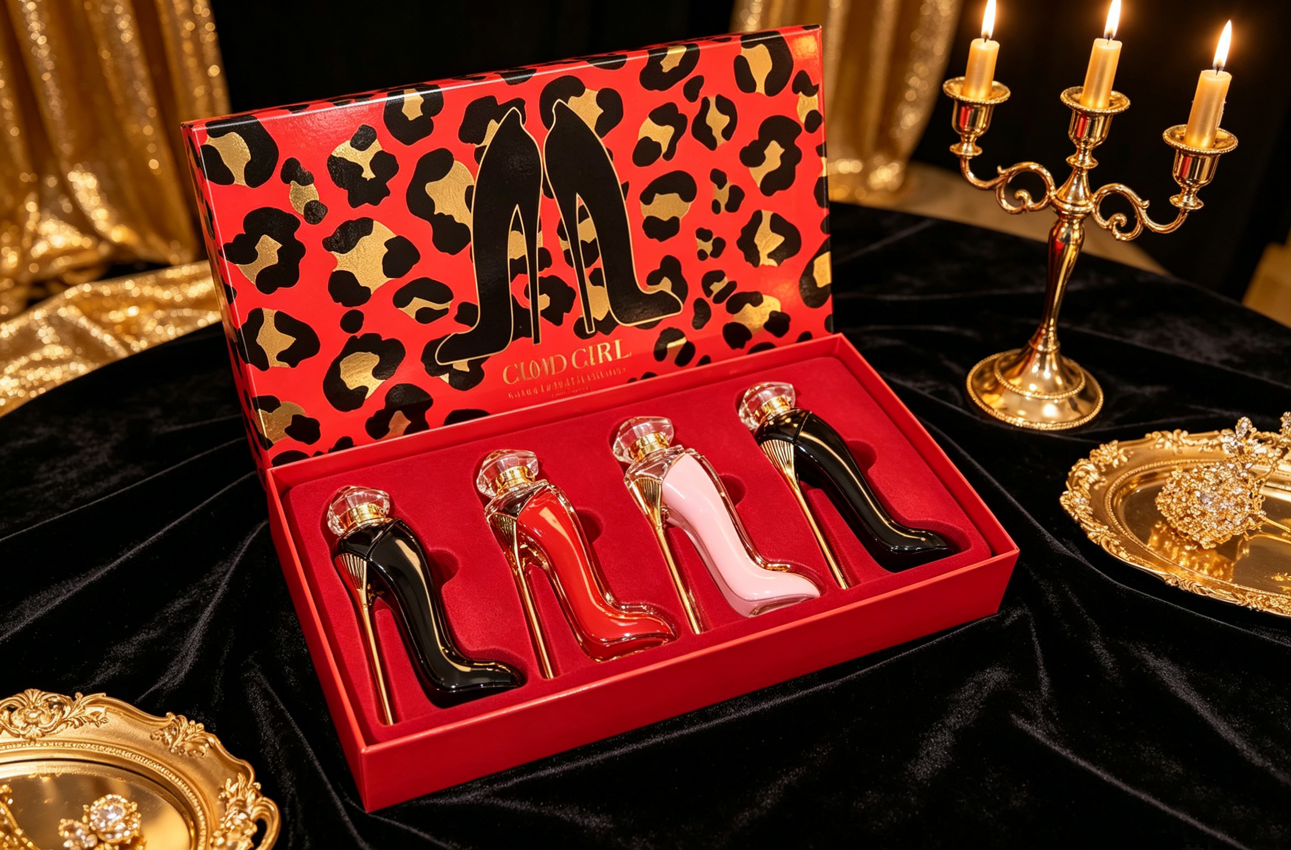 Carolina Herrera Good Girl Mini 4Pcs Perfume Set, Floral Fruity Woody Fragrance Gift For Women Birthday Valentine-N7veil